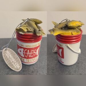 Bucket Full of Fish Funny Fob - fishing novelty keys ring pendant